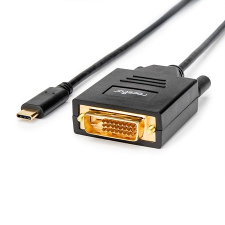 Rocstor Usb-C To Dvi Cable M/M - Dual Link 256 Y10C205-B1